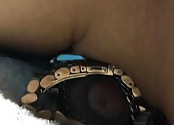 cumshot chiefly wristwatch, keep in view together with golden fetish.